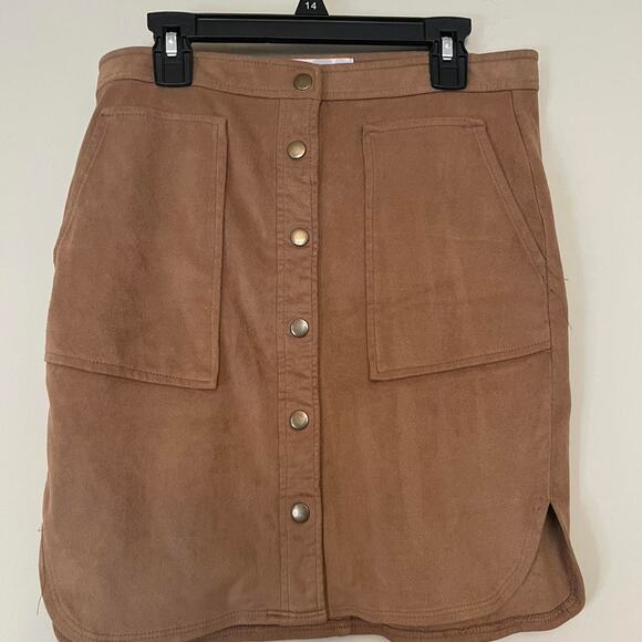unbranded Dresses & Skirts - Jolt brown suede mini skirt